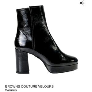 Brand New Crinkle Leather Boots